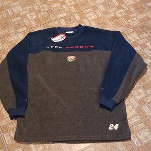Chase Authentics Navy and Gray Crewneck Sweater Jeff Gordon  24 Nascar Racing